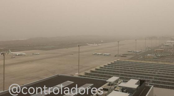 Calima på Gran Canaria lufthavn 27. desember