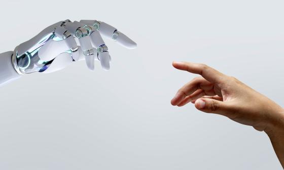 robot menneske hånd