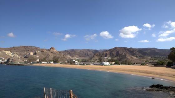 Tauro-stranden i Mogán kommune på Gran Canaria.