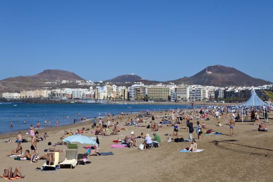 Canteras-stranden i Las Palmas