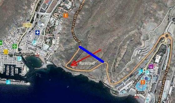 Mogan Taurito tunnel kartillustrasjon