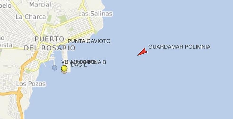 Redningsbåten fraktet flyktningene til Puerto del Rosario.