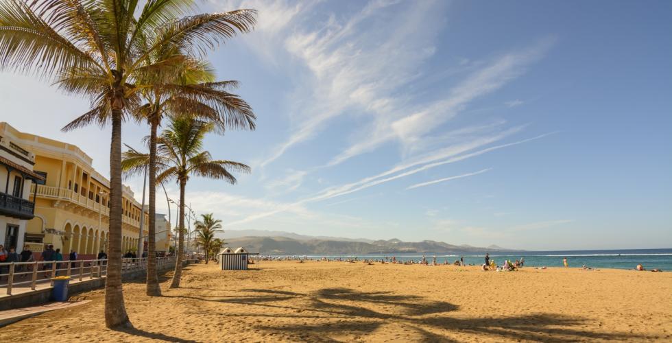 Canteras-stranden i Las Palmas