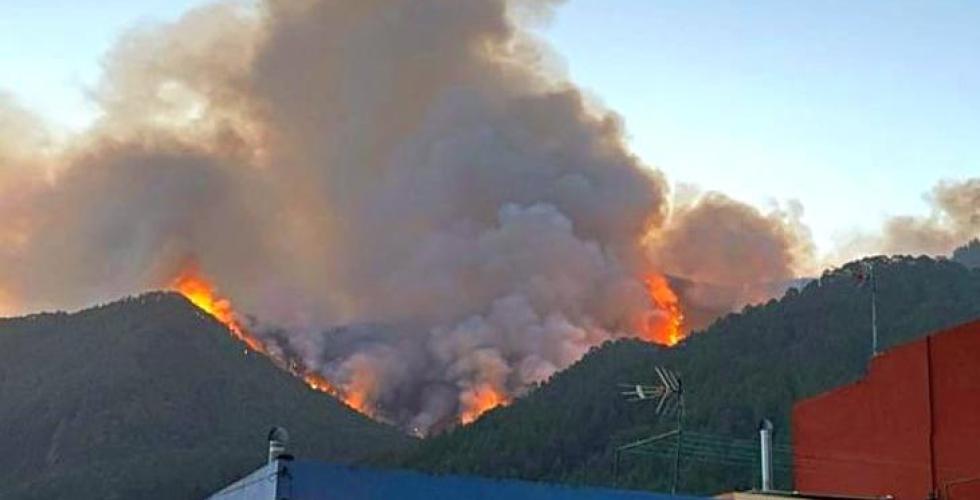 Skogbrannen sprer helsefarlig røyk til flere steder på Tenerife.