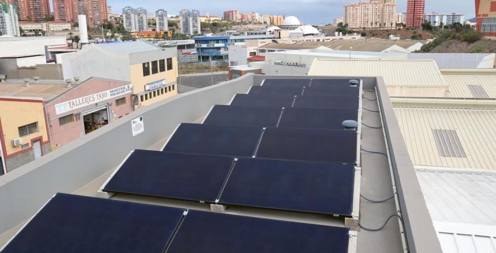Solceller på tak i Las Palmas