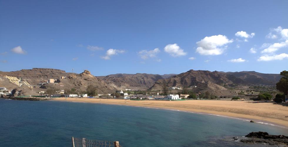 Tauro-stranden i Mogán kommune på Gran Canaria.