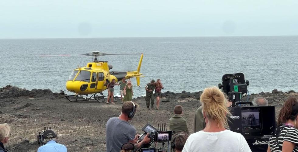 Filminnspilling av norsk Netflix-serie på Kanariøyene.