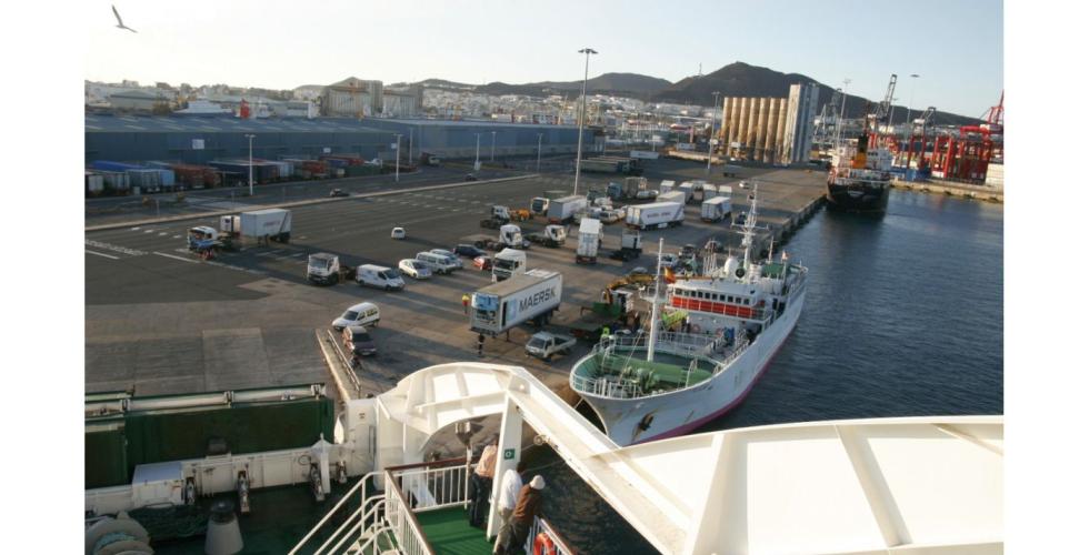 Narkotikaaksjon mot en logistikkfirma i havnen i Las Palmas.