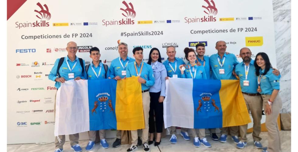 Fem medaljer til Kanariøyene i Spain Skills 2024.