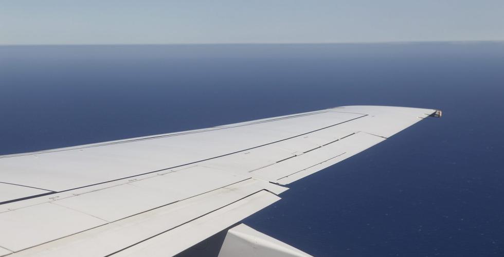 Flyvinge hav himmel