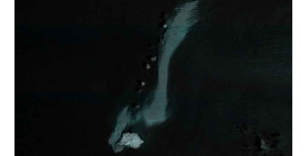 Satellittbilde av oljesøl.