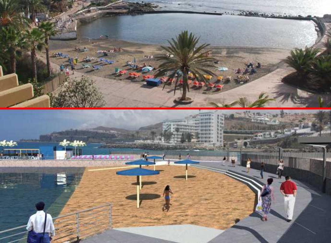 Forbedring av strandpromenade i Arguineguin 2017-2018