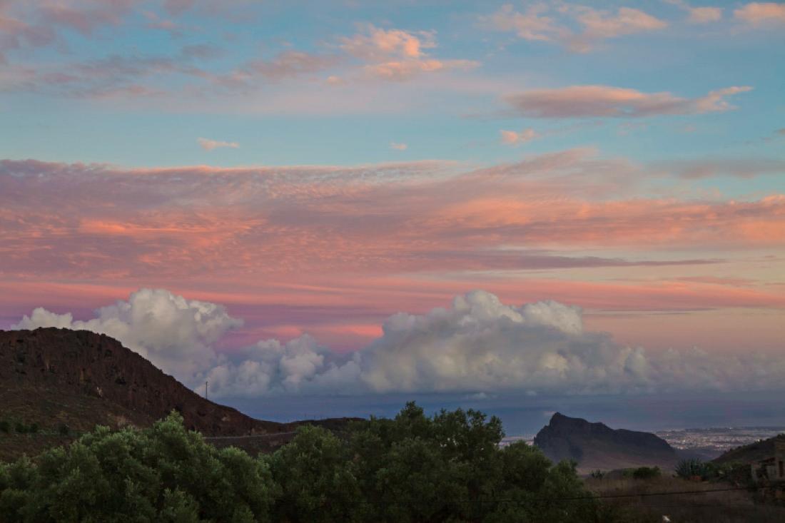 Solnedgang, Agüimes