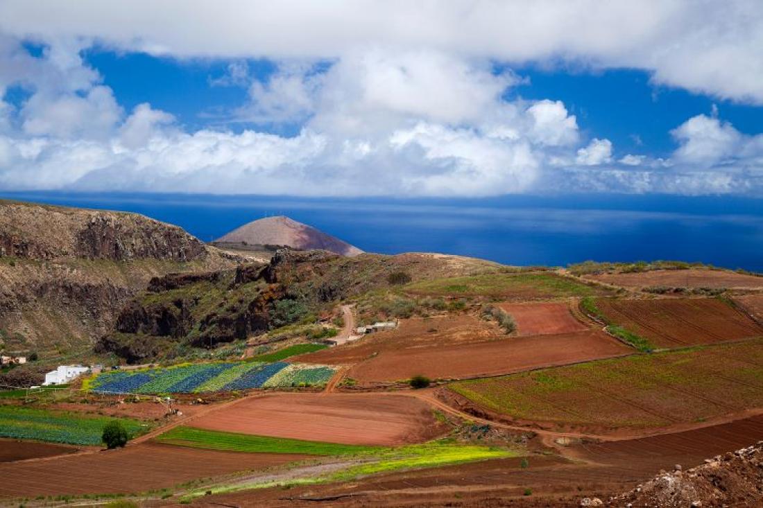 Jordbruksland sør for Gáldar, Gran Canaria