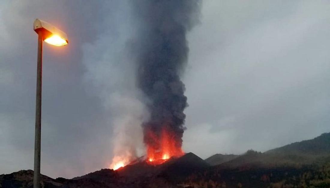 Vulkanutbrudd på La Palma september 2021. Dag 9.