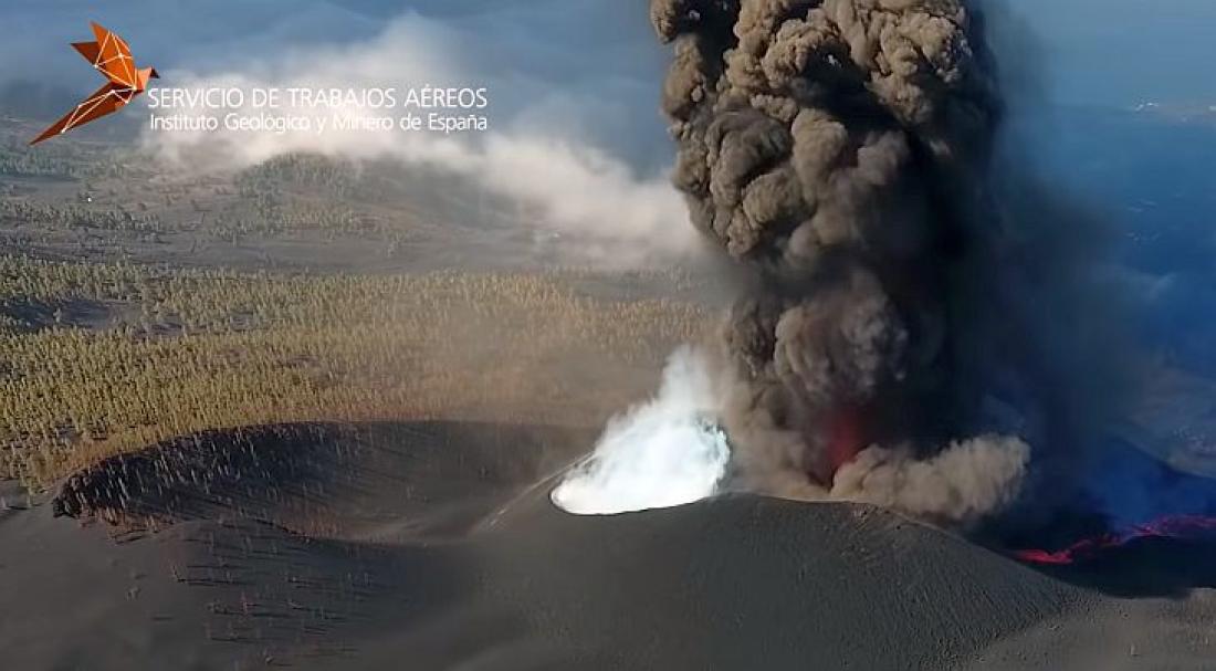 Vulkanutbrudd på La Palma september 2021. Dag 17.