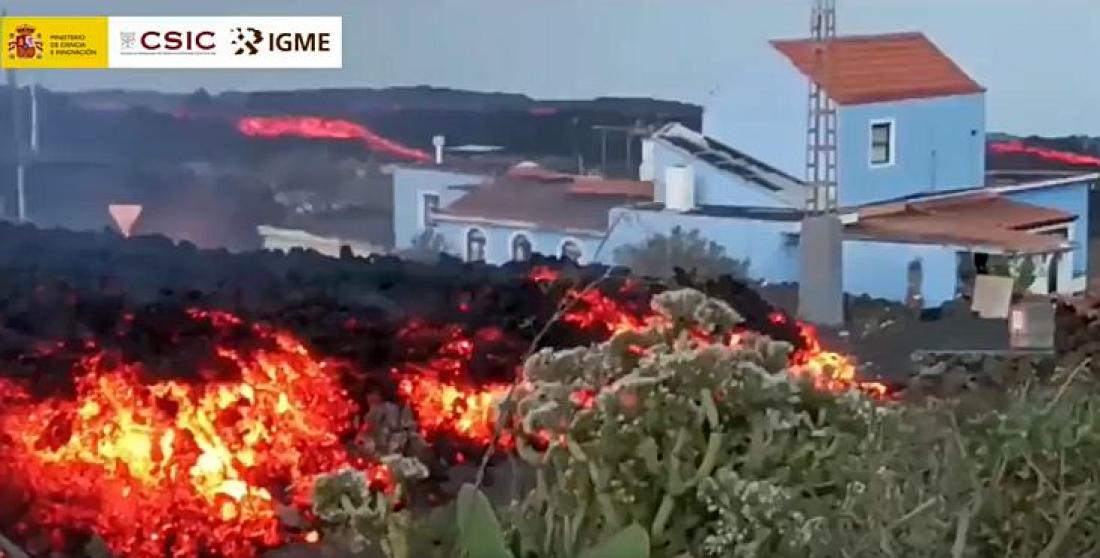 Vulkanutbrudd på La Palma 2021.