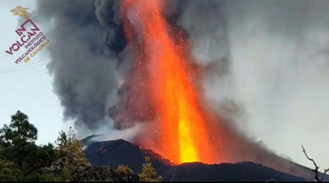 Vulkanutbrudd på La Palma 2021. Dag 38.