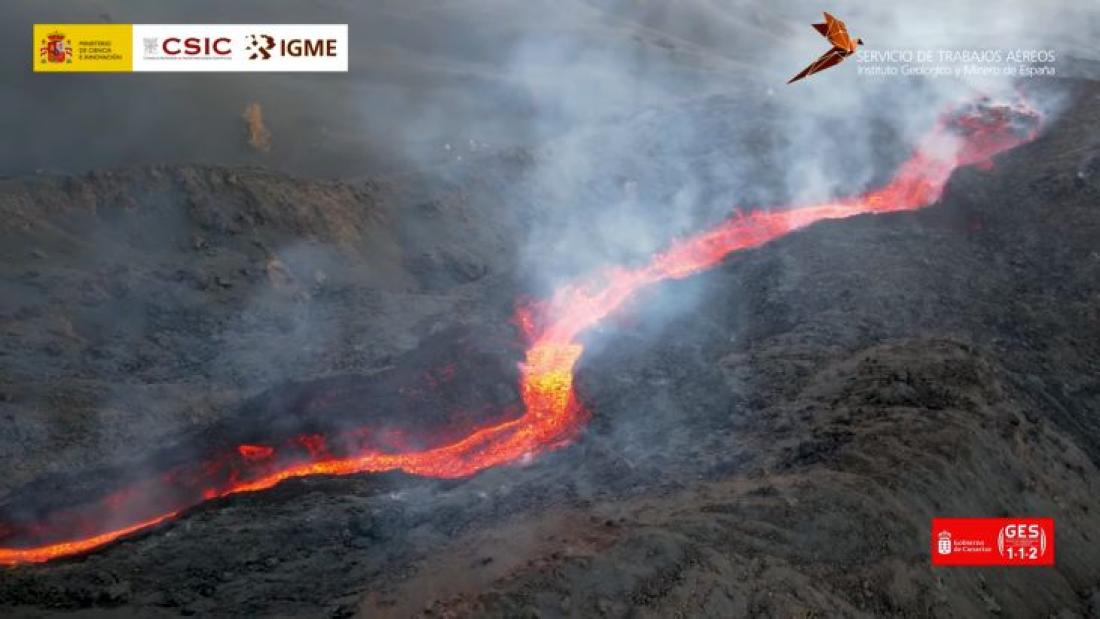 Vulkanutbrudd på La Palma 2021. Dag 39.