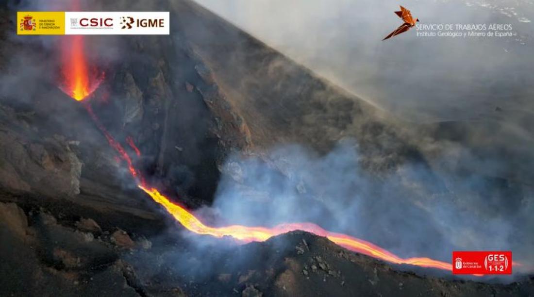 Vulkanutbrudd på La Palma 2021. Dag 39.