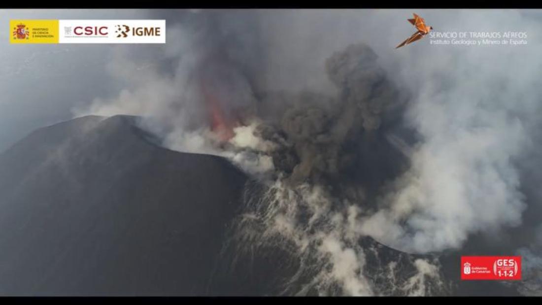 Vulkanutbrudd på La Palma 2021. Dag 44.