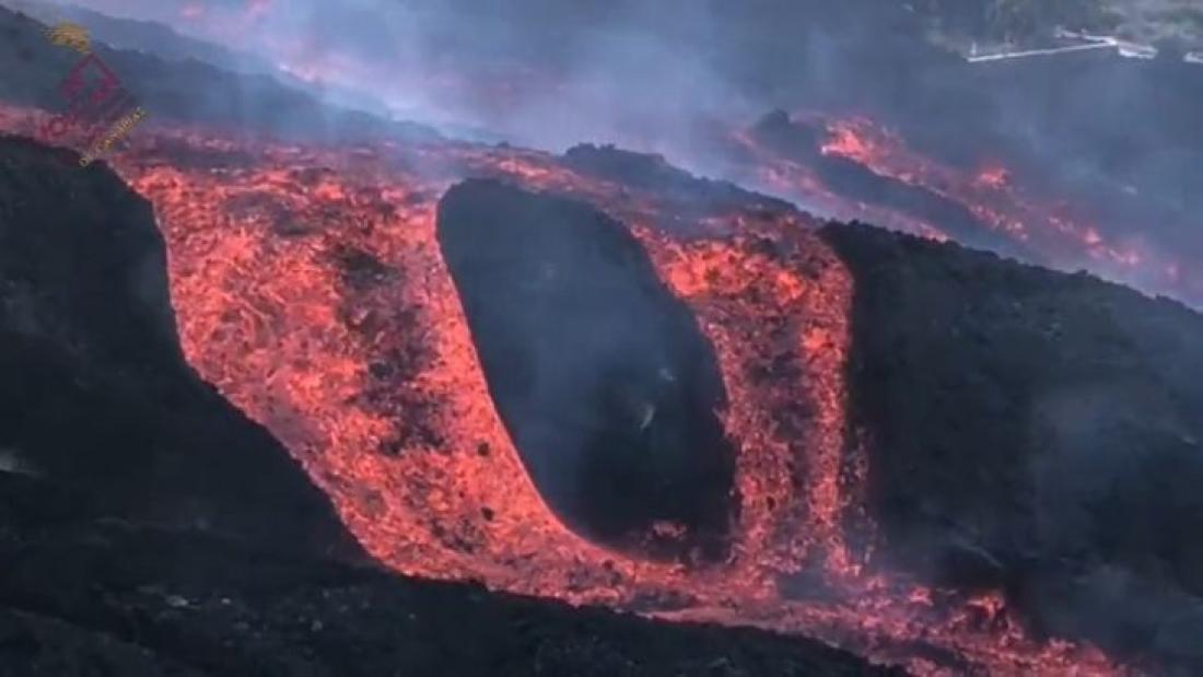 Vulkanutbrudd på La Palma 2021. Dag 65.