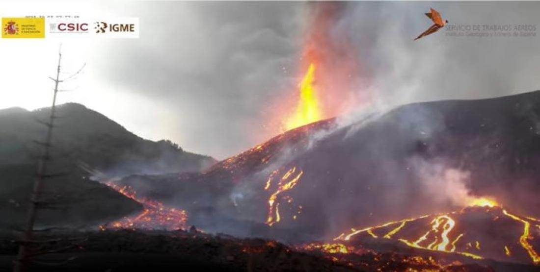Vulkanutbrudd på La Palma 2021. Dag 74