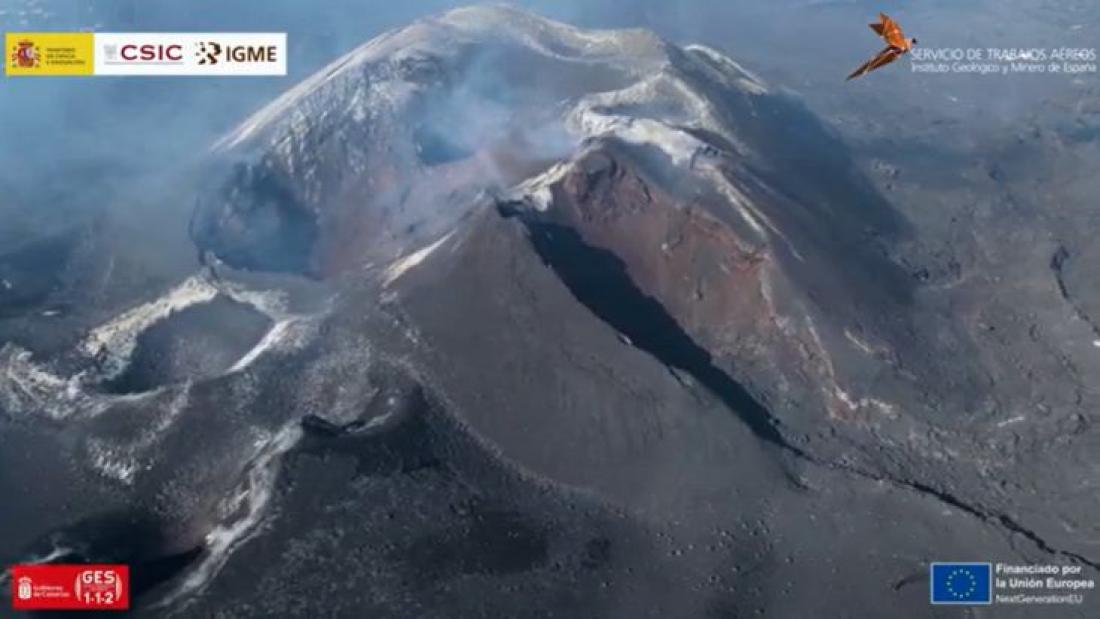 Vulkanutbrudd på La Palma 2021. Dag 102.