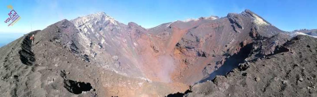 Vulkanutbrudd på La Palma 2021. Dag 108, hovedkrateret.