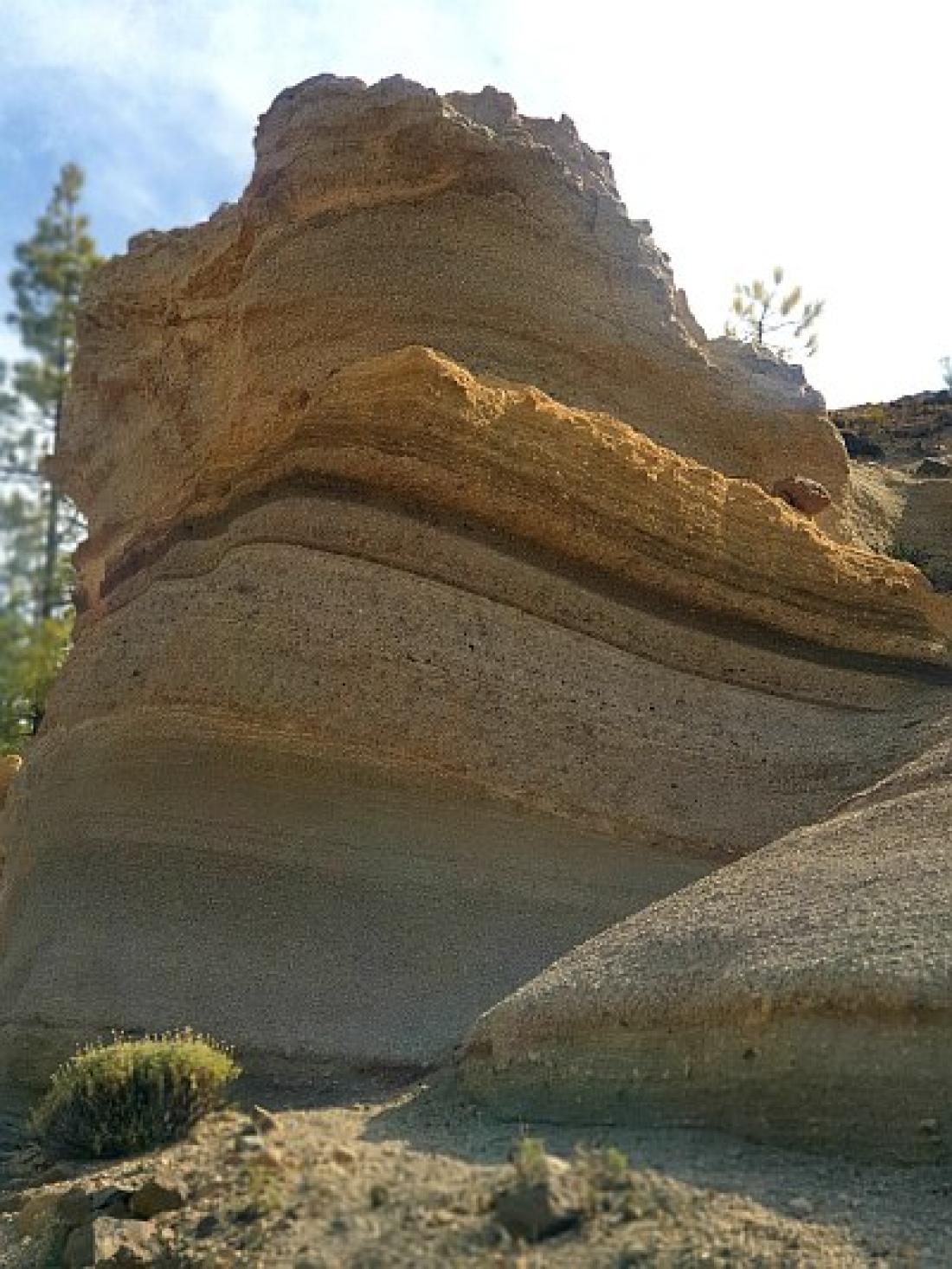 Sandstenen har fått fantastiska formationer.