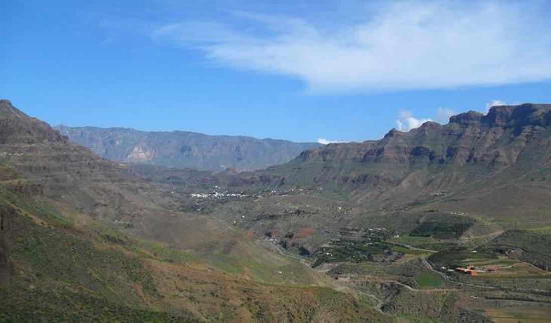 Utsikt opp Fataga-dalen