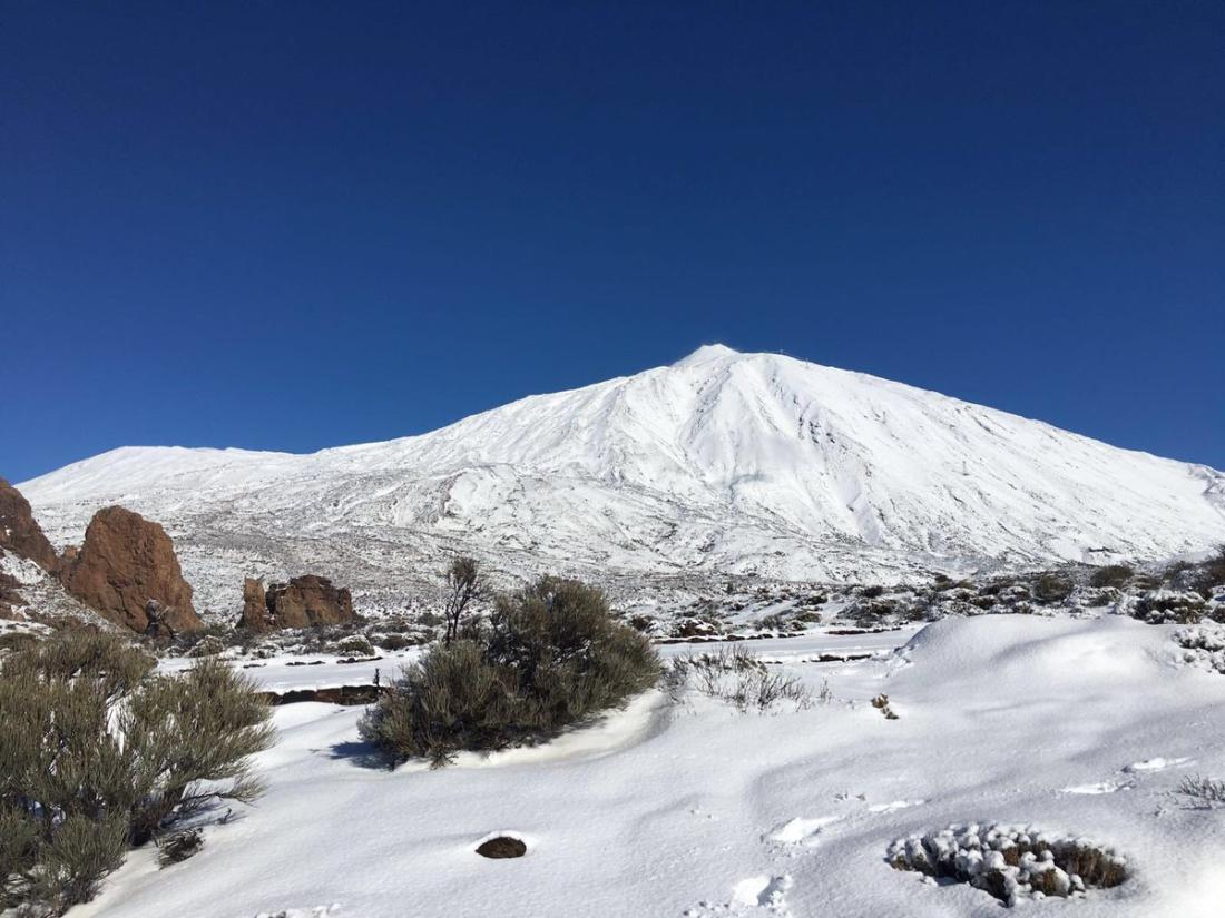 Snø på Teide, Tenerife