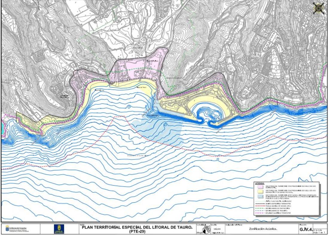 Playa de Tauro områdeplaner