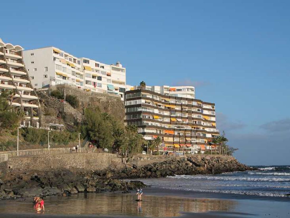 Stranden i San Agustin, Gran Canaria